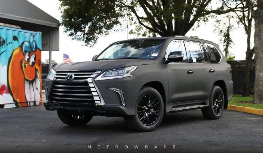 Lexus LX570 Dead Matte Black by MetroWrapz '2018